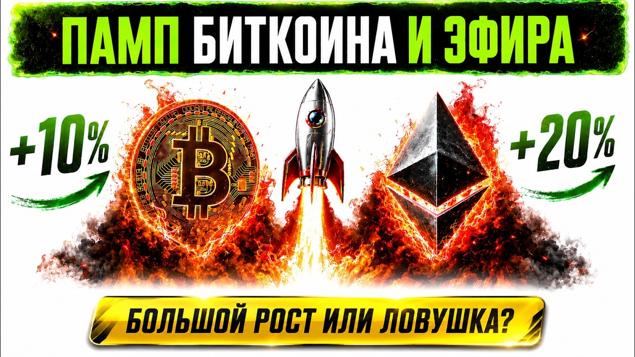 🚀 НАЧАЛО БОЛЬШОГО РОСТА ИЛИ ЛОВУШКА ДЛЯ ХОМЯКОВ? ПРОГНОЗ ПО БИТКОИНУ И ЭФИР?