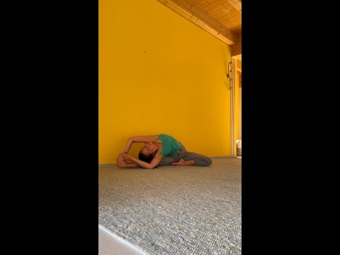 Die gedrehte einbeinige Kopf-Knie-Stellung, parivṛtta-jānu-śīrṣāsana - Yoga Arte