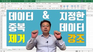 엑셀 데이터 중복 제거 & 특정 데이터 강조 표시하기 | 엑셀러 권현욱