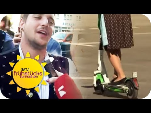 Besoffen auf dem E Scooter! Wie fahrlässig sind die Nutzer? | SAT.1-Frühstücksfernsehen