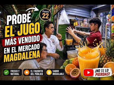Probé el JUGO MÁS VENDIDO del Mercado Magdalena 🥤🔥