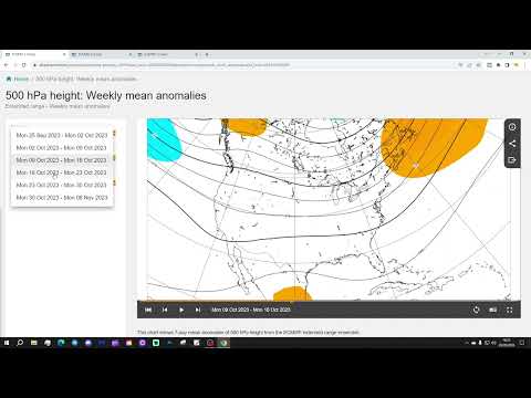 ECMWF 6 Week Extended Forecast For United States Of America: 25th September To 6th November 2023