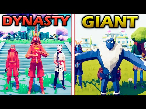 EAST DYNASTY vs GIANT TEAM - Totally Accurate Battle Simulator | TABS
