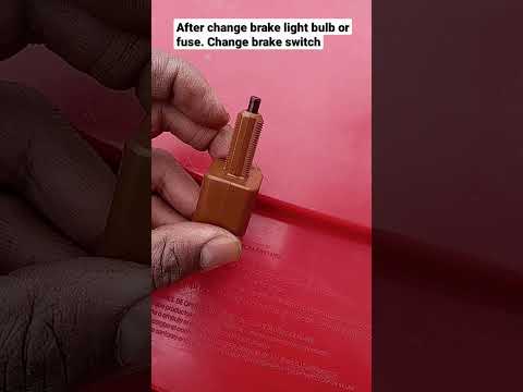 No brake light? don't panic check the brake light switch! #brake light #taillights