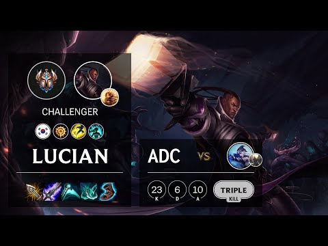 Lucian ADC vs Ashe - KR Challenger Patch 10.19