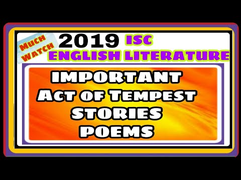 ISC English Literature Paper 2019||ISC English language 2019|| Important Chapters ||ADITYA COMMER Video