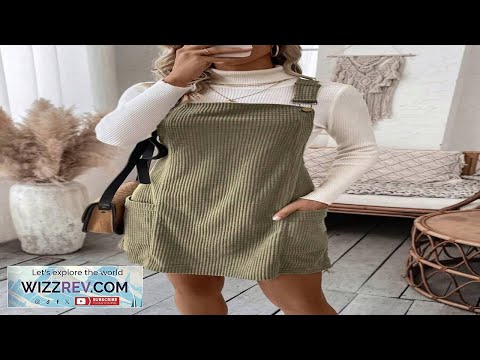 LanaWest Solid Dual Pocket Overall Dress Without Sweater SHEIN USA Review