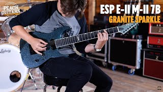Video thumbnail for No Talking...Just Tones | ESP E-II M-II 7B Evertune | Baritone - 7-String - Granite Sparkle by Peach Guitars
