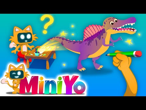 Canlanan Resim Defteri | Dinozor Çizimi | + Dinozor Dünyası Şarkısı