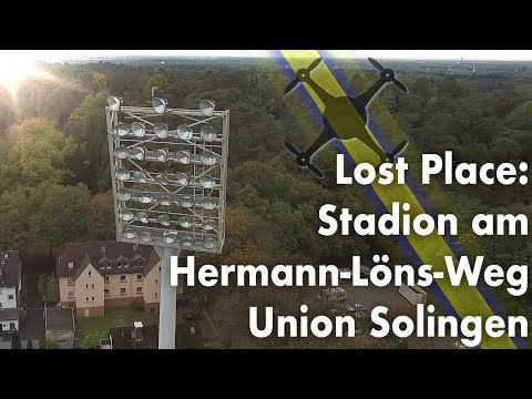 Lost Place: Stadion am Hermann-Löns-Weg, Union Solingen 🏟 📽 🚁