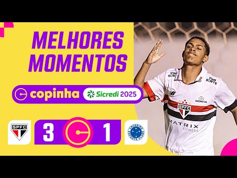 Gols e lances de São Paulo x Cruzeiro