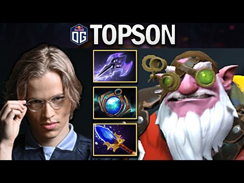 OG.TOPSON SNIPER WITH AETHER LENS & AGHANIMS - DOTA 2 7.28 GAMEPLAY