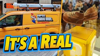 Mario's Plumbing Van is REAL?! + Boots Reveal (MARIO DAY Nintendo Store NYC Tour)