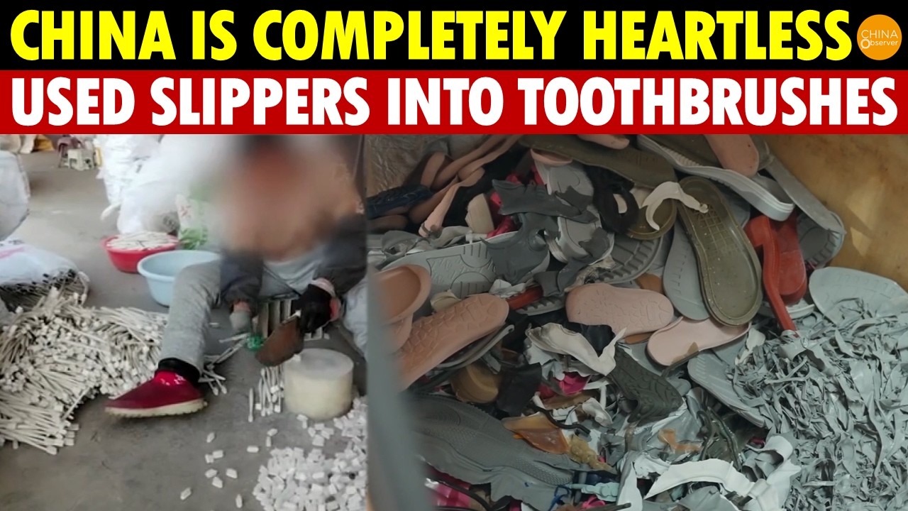 China Is Completely Heartless! Used Slippers, Masks and Urine Bags Made Into Toothbrushes