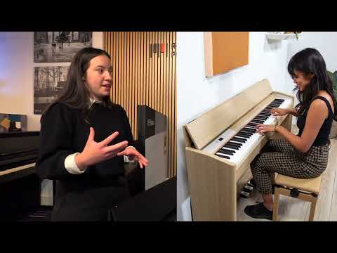 Roland F107 – Piano droit numérique meuble compact - Vidéo 3