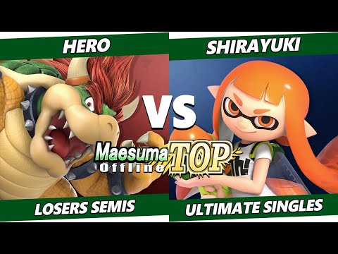 MaesumaTOP#9 Losers Semis - Hero (Bowser, Snake, DK) Vs. Shirayuki (Inkling) SSBU Ultimate