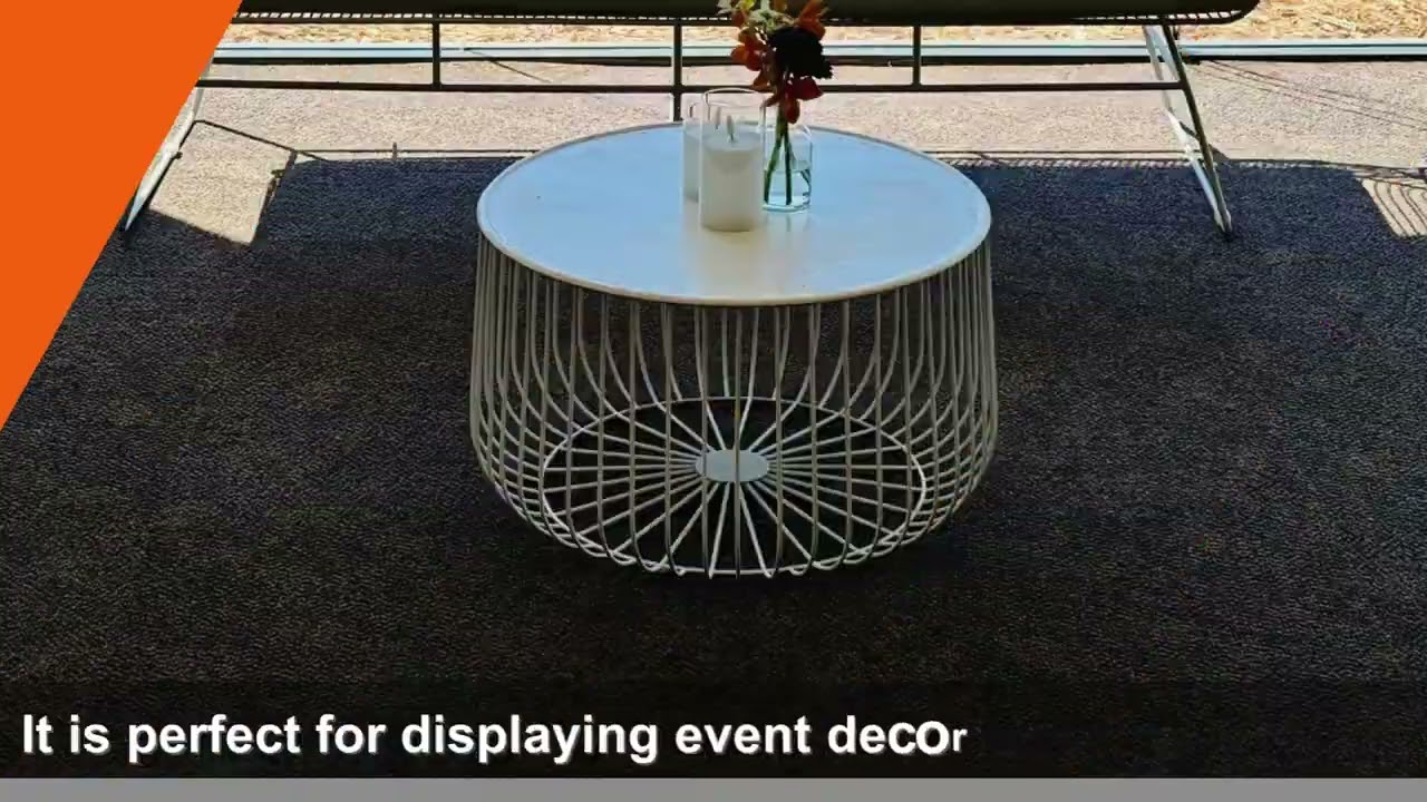 White Wire Coffee Table | Party Hire Group | Coffee Table Sydney