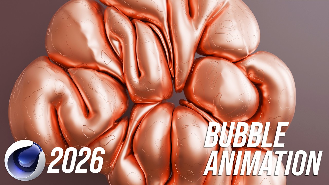 Cinema 4D Bubble Text Animation Tutorial (Beginner) | 2026