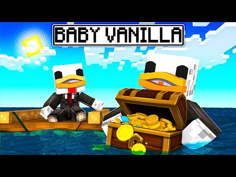 IO E MIO FIGLIO ESPLORIAMO MINECRAFT PER 24 ORE - BABY VANILLA