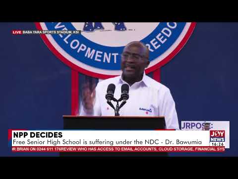Free Senior High School is suffering under the NDC - Dr Mahamudu Bawumia