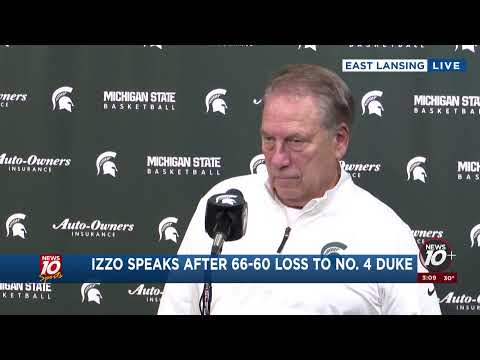 WATCH LIVE: MSU Players and coaches speak to media after 66-60 loss to Duke