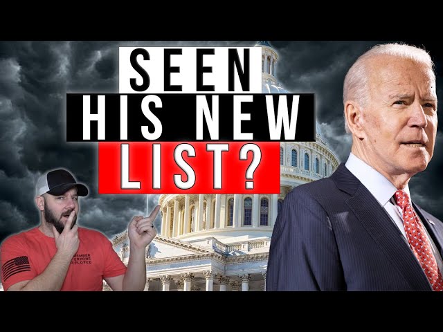 LUDICROUS... Biden's Gun Control laundry list of gun control is getting extensive... even for him...