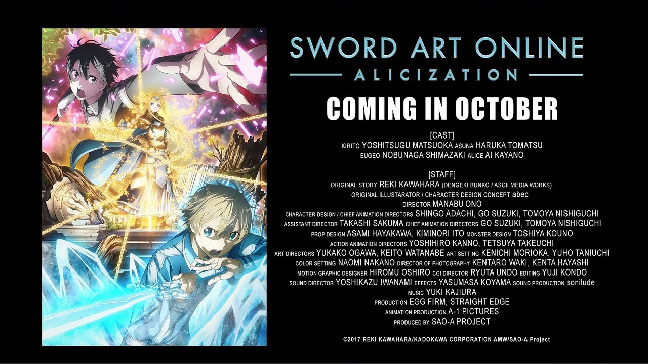 Sword Art Online: Alicization trailer thumbnail