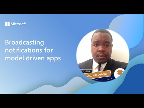 Broadcasting notifications for model driven apps Broadcasting notifications for model driven apps