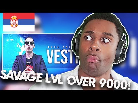 INSTITUCIJA AMERICAN REACTS TO SERBIAN RAP | BAKAPRASE - VESTI (Official Video)