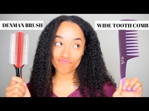 Denman Brush VS Wide Tooth Comb | Detangling Comparison