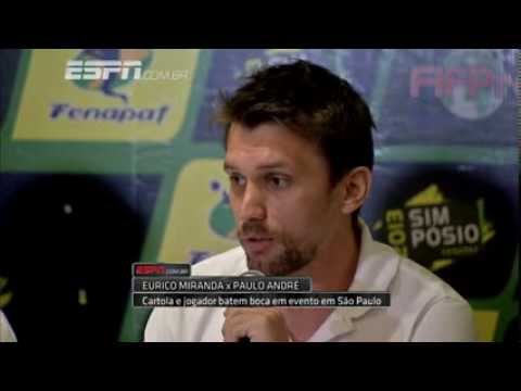 Paulo André tira Eurico Miranda do sério em evento