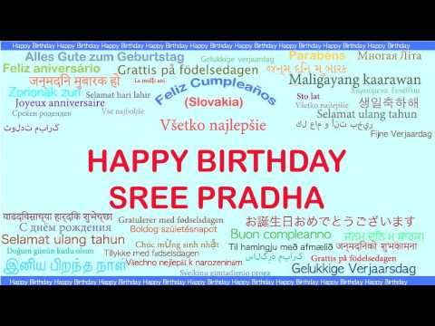 SreePradha   Languages Idiomas - Happy Birthday