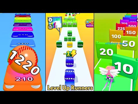 2048 Ball Merge Games vs Jelly Run 2048 vs Level Up Runners | High Score Challenge