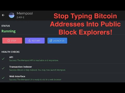 Using Mempool on StartOS