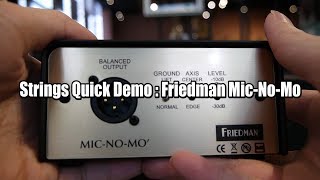 Video thumbnail for Strings Quick Demo : Friedman Mic-No-Mo by Strings Shop