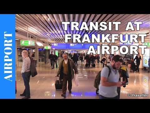 Transfer at Frankfurt Airport Terminal 1 - Transit walk to Connection Flight, Arriving & Departing