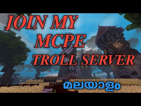 BLUE DUDE - MCPE TROLL SERVER |Malayalam| #mineworld #trollserver #minecraft #malayalam