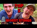 TOP 5 WORST STINGS! RANKING My Most Painful Sting Tests