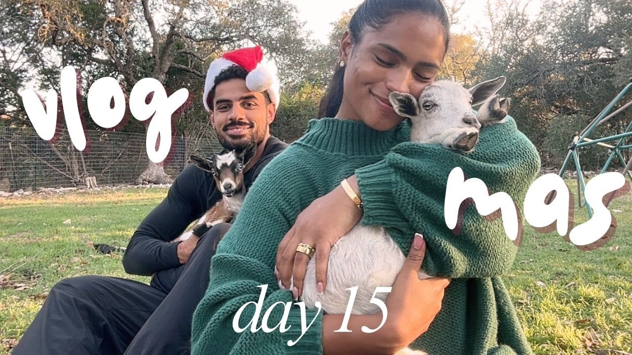 VLOGMAS ♡ day 15 (CHRISTMAS SPECIAL!! surprising my brothers with baby goats, house tour +!!)