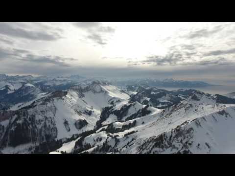 Drone Flight Moléson, Switzerland