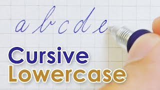 Simple Cursive -  Lowercase Alphabet