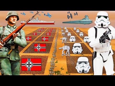 10,000,000 Stormtrooper Army VS WW2 Stormtrooper Army... - UEBS 2: Star Wars Mod