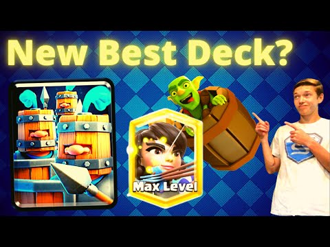*The Best NEW Log Bait Deck!! - 6000 Trophies with Royal Recruits Log Bait