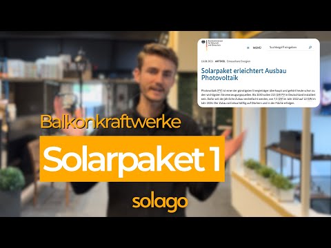 Solarpaket 1: Diese Änderung gelten ab 2024 für Balkonkraftwerke