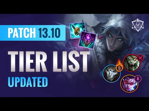 UPDATED Patch 13.10 TIER LIST Changes | League of Legends Season 13