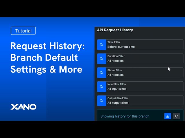 Request History - Branch Default Settings, and More!