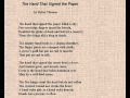 Richard Burton Reads The Hand That Signed The Paper A Poem By Dylan Thomas
