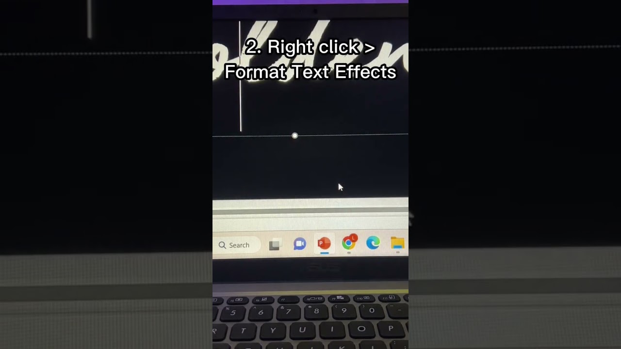 How to do GOLDEN TEXT in PowerPoint 😮‍💨 #powerpoint #tutorial  #shorts