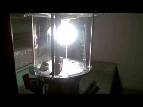 Sea Anchor pressure lantern (Petromax) burning with diesel fuel instead of kerosen