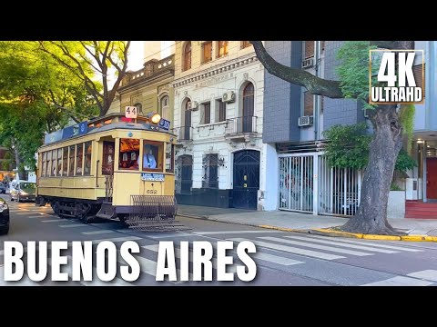 [4K] BUENOS AIRES CITY 🇦🇷 Walking Tour | English Architecture 
